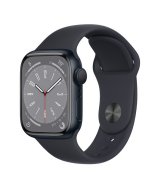 Apple Watch Series 8 41mm (GPS) Midnight Aluminum Case with Midnight Sport Band - Regular (MNP53)