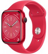 Apple Watch Series 8 45mm (GPS) (Product)Red Aluminum Case with (Product)Red Sport Band - Size M/L (MNUU3)