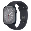Apple Watch Series 8 45mm (GPS) Midnight Aluminum Case with Midnight Sport Band - Size M/L (MNP83)