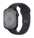 Apple Watch Series 8 45mm (GPS) Midnight Aluminum Case with Midnight Sport Band - Size M/L (MNUL3)