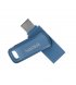 Флеш накопитель SanDisk Ultra Dual Go Type-C 256GB 150 Mb/s USB3.1 Navy Blue (SDDDC3-256G-G46NB)
