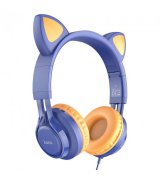 Наушники Hoco W36 Cat ear headphones Dark Blue