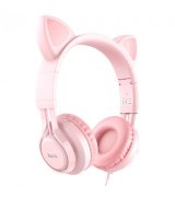 Наушники Hoco W36 Cat ear headphones Pink