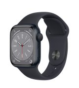 Apple Watch Series 8 41mm (GPS) Midnight Aluminum Case with Midnight Sport Band - Size S/M (MNU73)