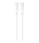 Кабель Usams US-SJ567 100W Type-C to Type-C 1.2m White (SJ567USB02)