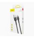 Кабель Baseus Cafule Cable USB For Type-C 3A 2m Gray-Black (CATKLF-CG1)