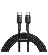 Кабель Baseus Cafule Type-C 3A PD 2.0 60W Flash Charging 1.0 м Grey/Black (CATKLF-GG1)