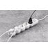Сетевой удлинитель 2E Plus 5XSchuko с выключателем 3G*1.0мм 3м White (2E-U05VESM3W)