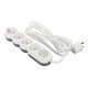 Сетевой удлинитель 2E Plus 4XSchuko с выключателем 3G*1.0мм 3м White (2E-U04VESM3W) Сетевой удлинитель 2E Plus 4XSchuko с выключателем 3G*1.0мм 3м White (2E-U04VESM3W)