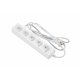 Сетевой удлинитель 2E 5XCEE7/17 2G*1.0мм 1.5м White (2E-U0510M1.5)