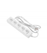 Сетевой удлинитель 2E 5XCEE7/17 2G*1.0мм 1.5м White (2E-U0510M1.5)