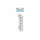 Сетевой удлинитель 2E 5XCEE7/17 2G*1.0мм 1.5м White (2E-U0510M1.5)