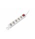 Сетевой удлинитель 2Е 5XSchuko с выключателем 3G*1.5мм 1.5м White (2E-U05ESM1.5)