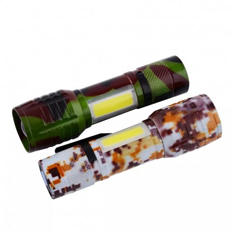 Ліхтарик ручний акумуляторний Led Flashlight 2in1 microUSB BL-535M Green