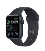 Apple Watch SE 2022 40mm (GPS) Midnight Aluminum Case with Midnight Sport Band - Size S/M (MNT73)