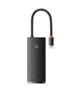 HUB Baseus Metal Gleam Series 5in1 30Hz Version (3xUSB3.0+4KHD+Type-C) Grey (WKWG020013)