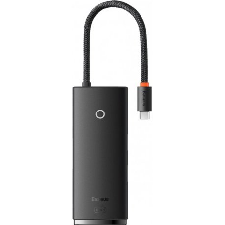 HUB Baseus Lite Series 6in1 Type-C to HDMI+2xUSB 3.0+PD+SD/TF Black (WKQX050101)