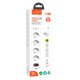 Сетевой удлинитель Hoco NS1 4 розетки / 3USB (Type-C PD20W+2USB 18W) 1,8m White Сетевой удлинитель Hoco NS1 4 розетки / 3USB (Type-C PD20W+2USB 18W) 1,8m White