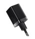 Мережевий зарядний пристрій Baseus Super Si Pro Quick Charger C+U 30W EU Black (CCSUPP-E01)