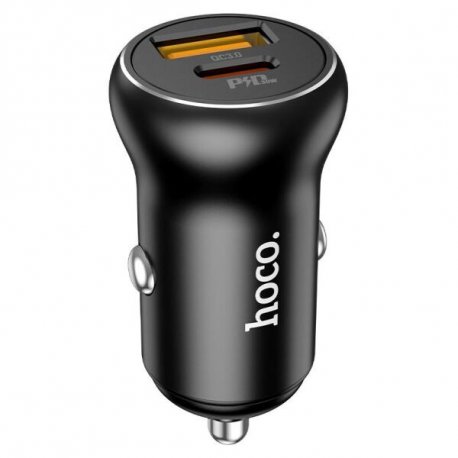 Автомобильное зарядное устройство HOCO NZ5 PD30W+QC3.0 Black
