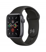 Apple Watch Series 5 40mm (GPS) Space Gray Aluminum Case with Black Sport Band (MWV82)