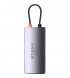 HUB Baseus Metal Gleam Multifunctional 4-in-1 Type-C 3xUSB3.0+RJ45 Gray (WKWG070113)