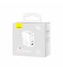 Сетевое зарядное устройствоBaseus GaN5 Pro Fast Charger C+U 100W (Type-C to Type-C 100W(20V/5A) (1m) White (CCGP0902020