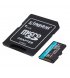 Карта пам'яті Kingston 128GB microSDXC C10 UHS-I U3 A2 R170/W90MB/s Canvas Go Plus + SD адаптер (SDCG3/128GB)