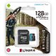 Карта памяти Kingston 128GB microSDXC C10 UHS-I U3 A2 R170/W90MB/s + SD адаптер (SDCG3/128GB) Карта памяти Kingston 128GB microSDXC C10 UHS-I U3 A2 R170/W90MB/s + SD адаптер (SDCG3/128GB)