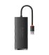 HUB Baseus Lite Series 4-in-1 USB-A to USB 3.0*4 (0.25m) Black (WKQX030001)