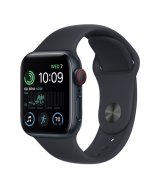 Apple Watch SE 2022 40mm (GPS+LTE) Midnight Aluminum Case with Midnight Sport Band - Size M/L (MNTN3)