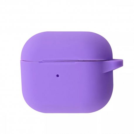 Чехол Silicone Case New with Carbine для Airpods 3 Light Purple