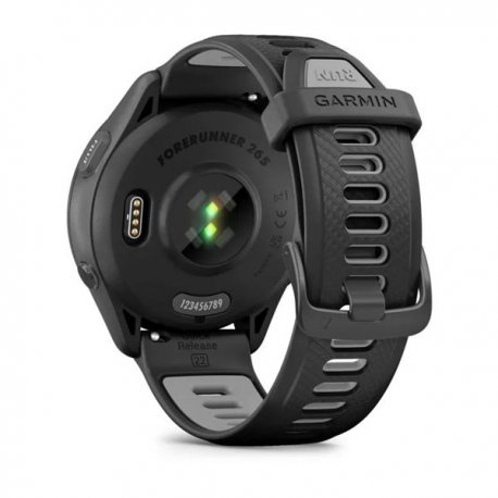 Смарт-часы Garmin Forerunner 265 Black Bezel and Case with Black/Powder Gray Silicone Band (010-02810-10)