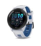 Смарт-годинник Garmin Forerunner 265 Black Bezel with Whitestone Case and Whitestone/Tidal Blue Silicone Band (010-02810-11)