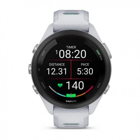 Смарт-часы Garmin Forerunner 265s Black Bezel with Whitestone Case and Whitestone/Neo Tropic Silicone Band (010-02810-14)