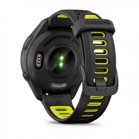 Смарт-часы Garmin Forerunner 265s Black Bezel and Case with Black/Amp Yellow Silicone Band (010-02810-13)