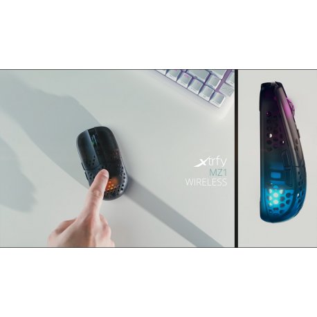 Мышь игровая беспроводная Xtrfy MZ1 RGB WL Black (MZ1W-RGB-BLACK)