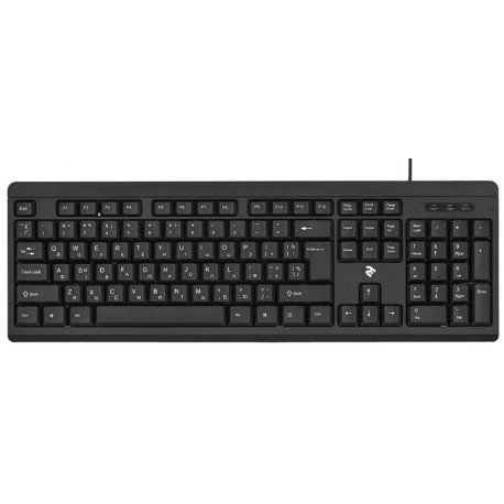 Клавиатура проводная 2E KS108 USB Black (2E-KS108UB)