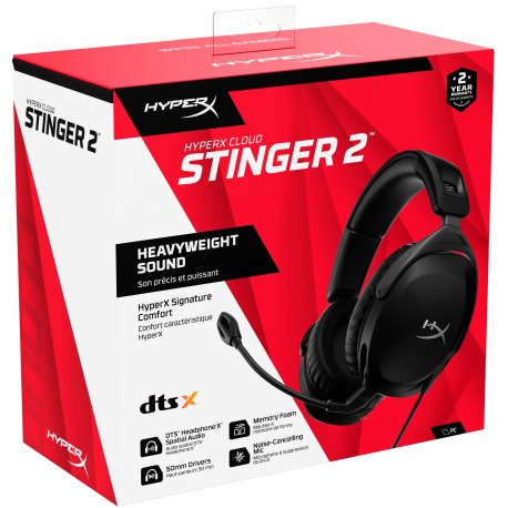 Гарнітура ігрова HyperX Cloud Stinger 2 3.5mm Black (519T1AA)