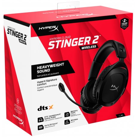 Гарнітура бездротова HyperX Cloud Stinger 2 USB/WL Black (676A2AA)