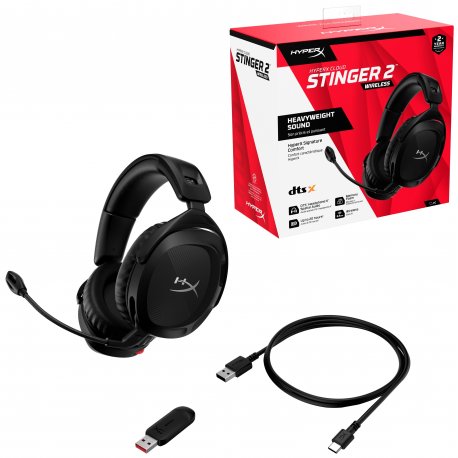 Гарнітура бездротова HyperX Cloud Stinger 2 USB/WL Black (676A2AA)