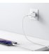 Сетевое зарядное устройство Baseus Super Silicone PD Charger 25W (1Type-C) + With Cable Type-C to Type-C White (TZCCSUP-L02)