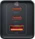 Мережевий зарядний пристрій Baseus GaN5 Pro 2C+U (65W Type-C to Type-C 100W) (1m) Black (CCGP120201)