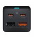 Сетевое зарядное устройство Baseus GaN3 Pro Desktop Powerstrip 2C+2U+AC(EU) 65W Black (PSZM000901)
