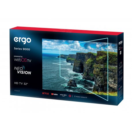 Телевізор Ergo LED 4K 32" WebOS Black (32WFS9000)