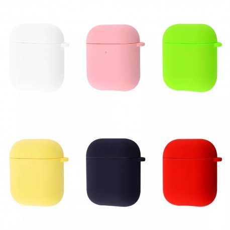 Чохол Silicone Case Full with Carbine для Airpods 1/2 Mint Gum