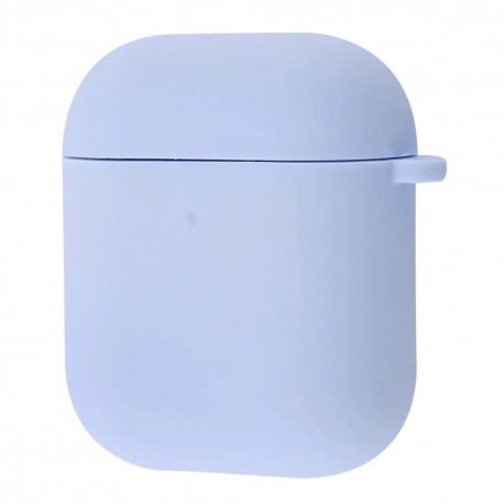 Чехол Silicone Case Full with Carbine для Airpods 1/2 Lilac Cream