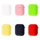 Чохол Silicone Case Full with Carbine для Airpods 1/2 Black Currant