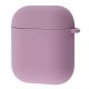 Чохол Silicone Case Full with Carbine для Airpods 1/2 Black Currant