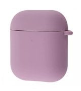 Чехол Silicone Case Full with Carbine для Airpods 1/2 Black Currant